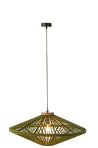 J-LINE HANGLAMP OVNI IJZER/JUTE GROEN MEDIUM - Tuincentrum Lopik