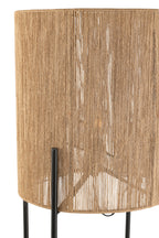 Lamp ijzer/mango naturel/zwart - Tuincentrum Lopik