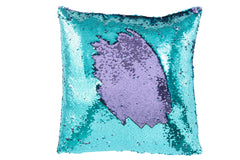 Kussen Omkeerbare Pailletten Blauw/Paars - Tuincentrum Lopik