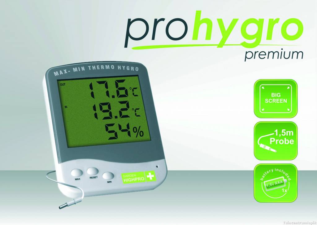 THERMO/HYDRO METER PREMIUM