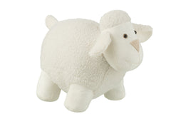 Door Stop Sheep Polyester White Large - Tuincentrum Lopik