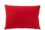 Cushion Rectangle Christmas Trees Texture Velvet Red/White - Tuincentrum Lopik