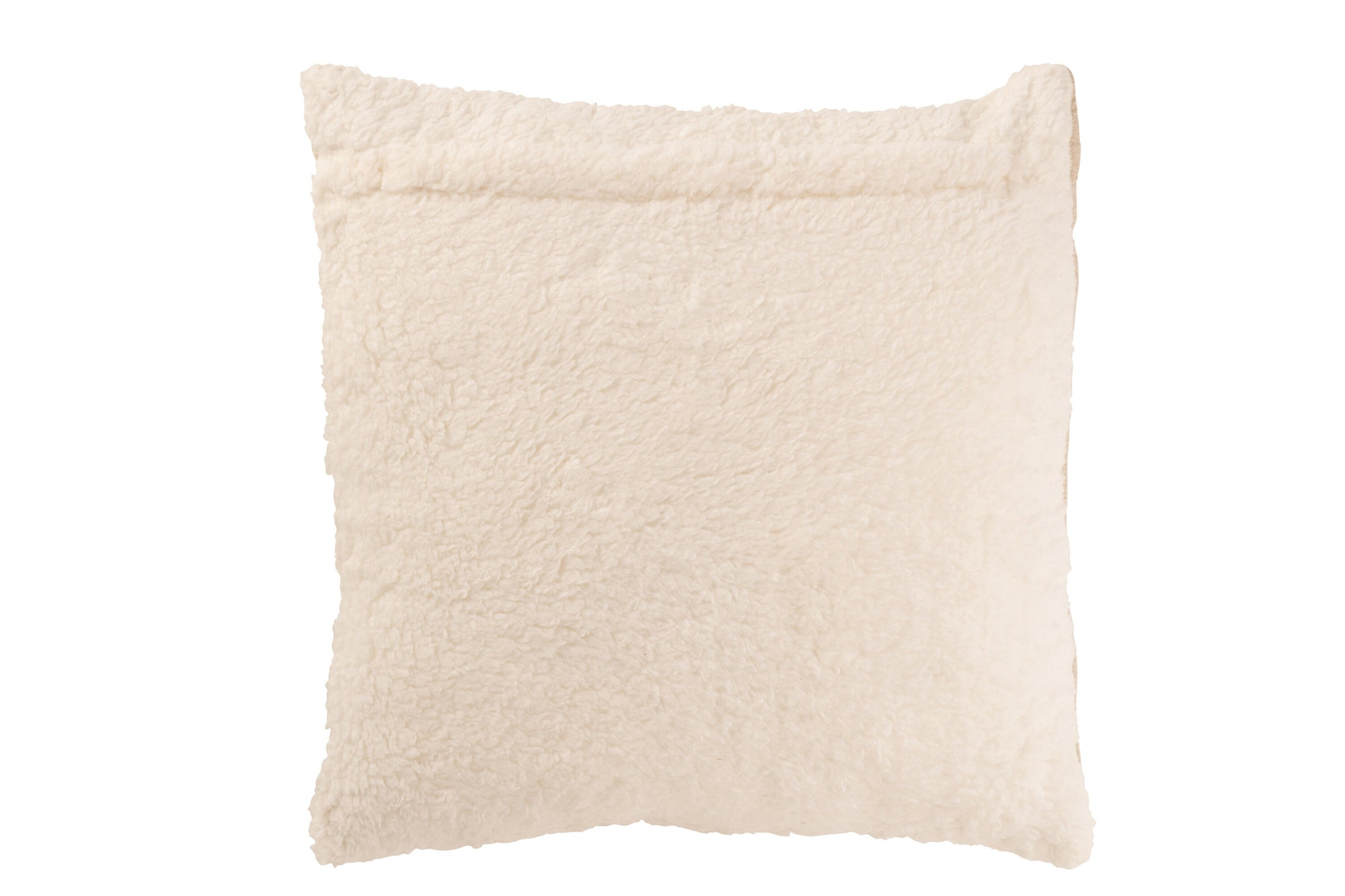 Kussen Teddy Lines Stiksel Katoen/Polyester Beige - Tuincentrum Lopik