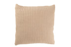Kussen Teddy Lines Stiksel Katoen/Polyester Beige - Tuincentrum Lopik