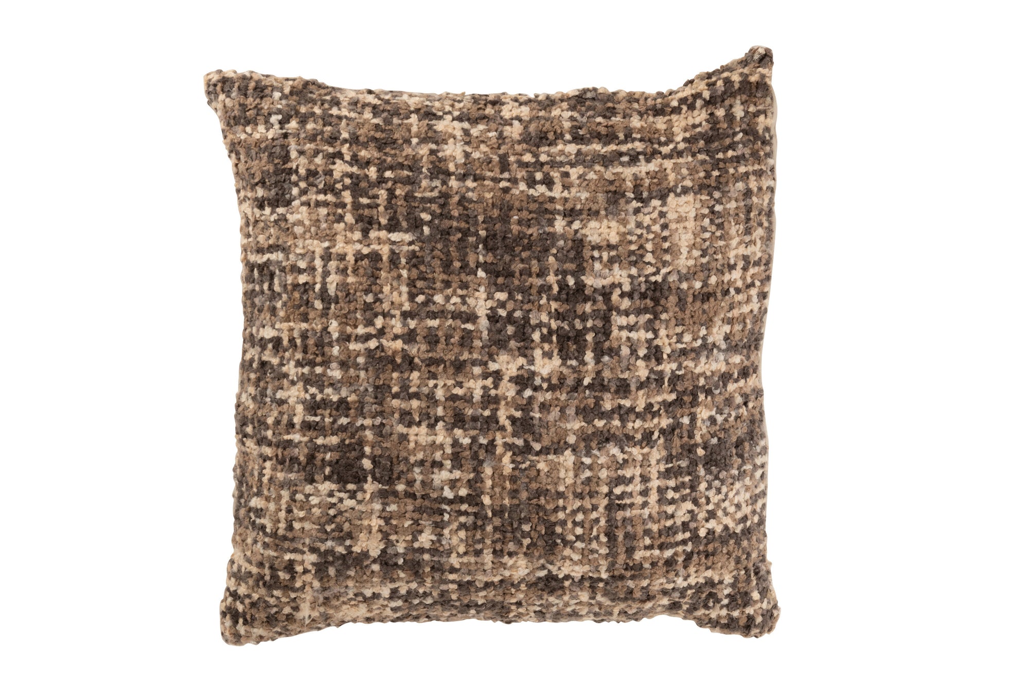 Kussen Tweed Acryl/Katoen Bruin/Beige - Tuincentrum Lopik