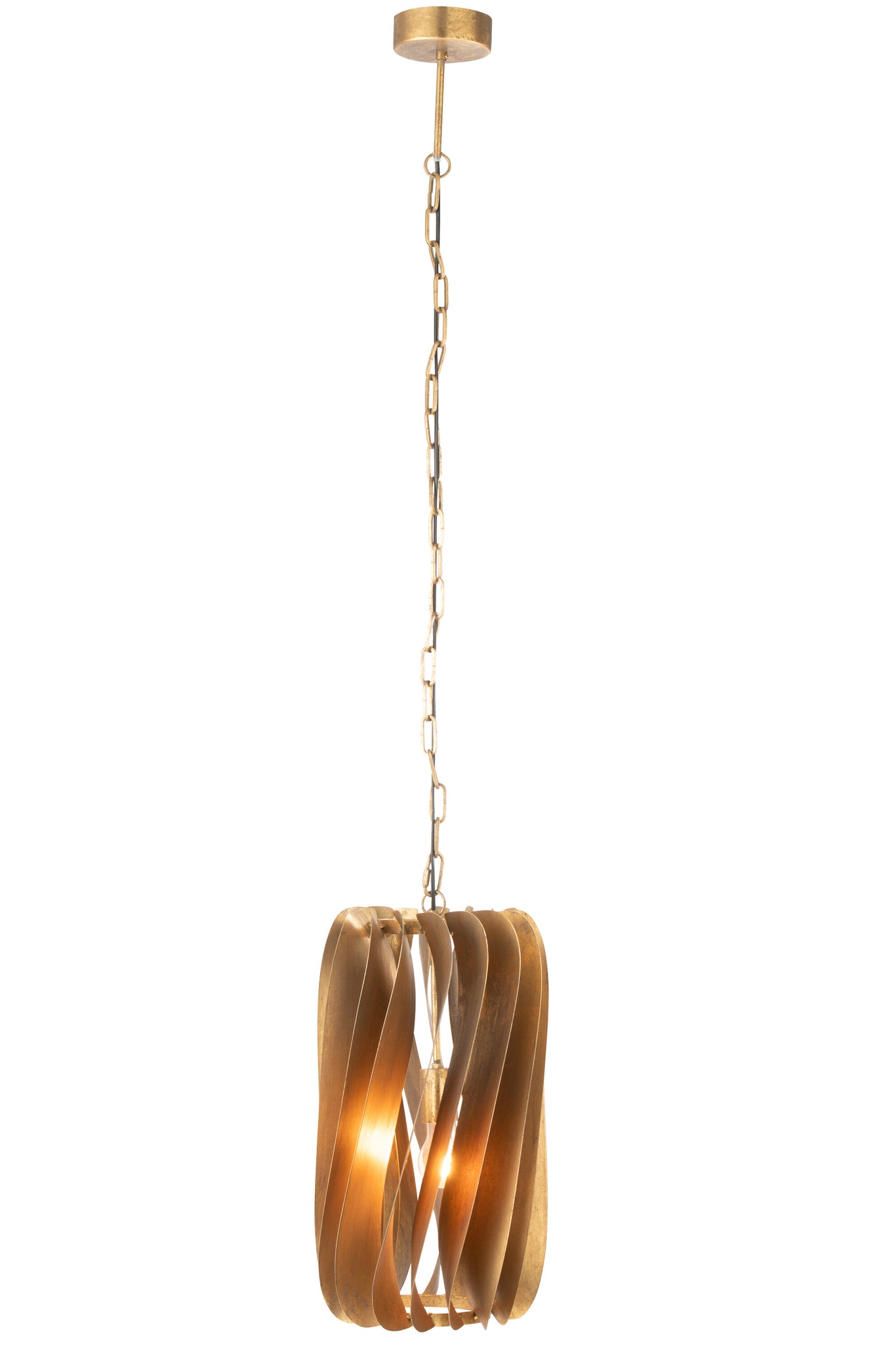 J-LINE PLAFONDLAMP TINA IJZER ZWART/GOUD - Tuincentrum Lopik