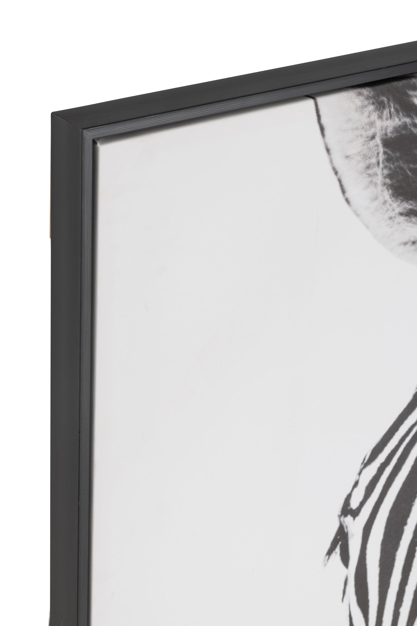 J-LINE WANDDECORATIE ZEBRA CANVAS/HOUT ZWART/WIT - 103 X 143 CM - Tuincentrum Lopik