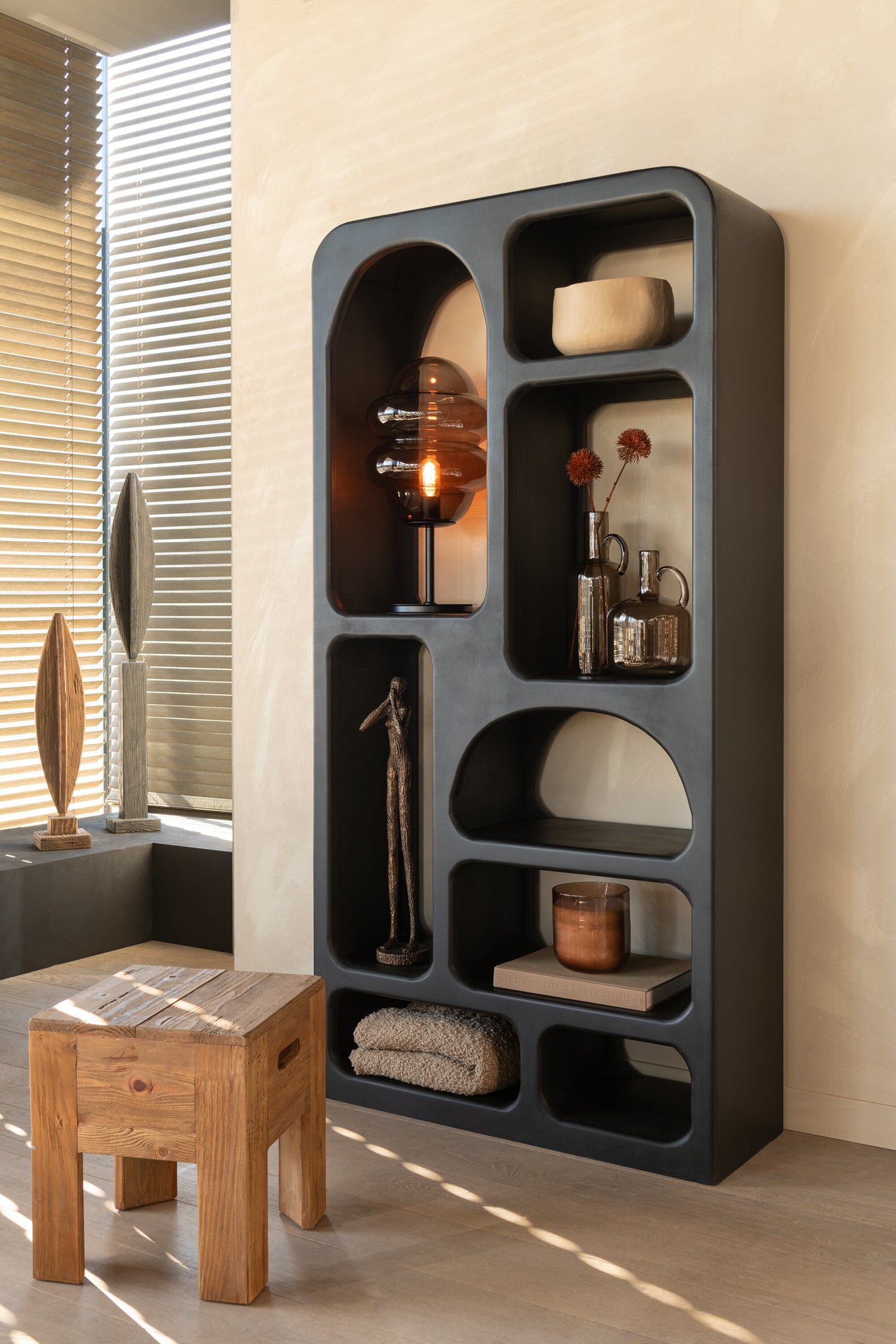 J-LINE KRUK WILL GERECYCLED DENNENHOUT BRUIN - Tuincentrum Lopik