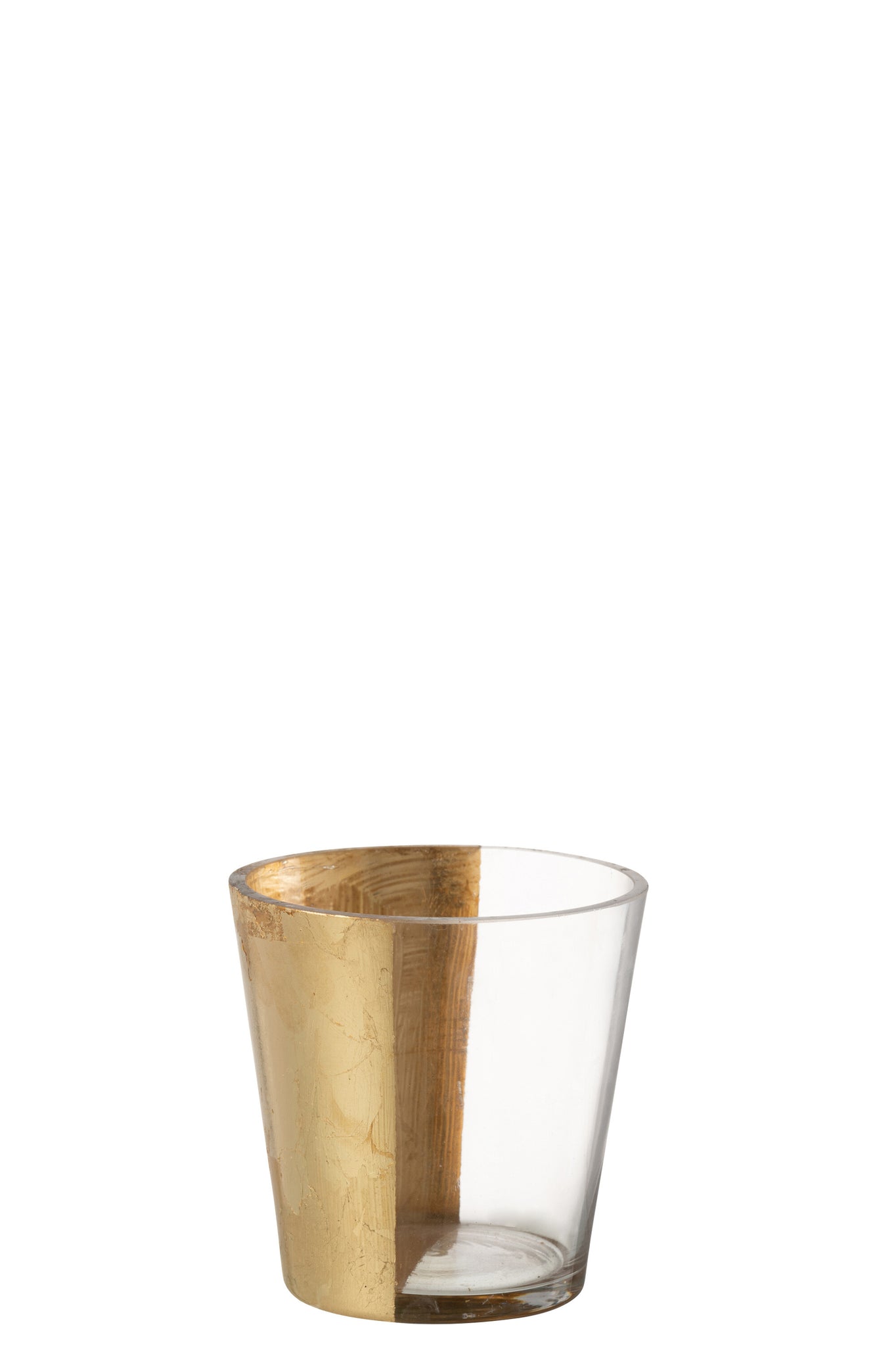 J-LINE HURRICANE BOE GLAS TRANSPARANT/GOUD SMALL - Tuincentrum Lopik