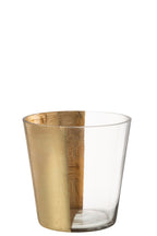 J-LINE HURRICANE WINDLICHT BOE GLAS TRANSPARANT/GOUD MEDIUM - Tuincentrum Lopik