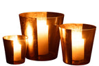 J-LINE HURRICANE BOE GLAS TRANSPARANT/GOUD LARGE - Tuincentrum Lopik