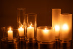Candleholder/Vase Pia Glass/Copper Transparent/Gold Large Assortment Of 2 - Tuincentrum Lopik