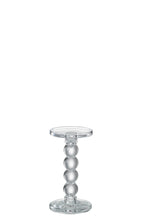 Candle Holder Drops Glass Transparent Medium - Tuincentrum Lopik