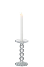 Candle Holder Drops Glass Transparent Medium - Tuincentrum Lopik