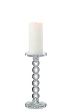 Candle Holder Drops Glass Transparent Large - Tuincentrum Lopik