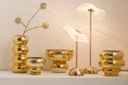 Tealight Holder/Vase Julia Glass Gold - Tuincentrum Lopik