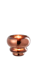 Tealight Holder/Vase Julia Glass Brown - Tuincentrum Lopik