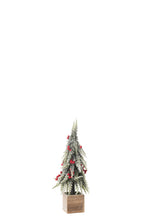 J-LINE KERSTBOOM + LED PLASTIC SNEEUW GROEN/ROOD KLEIN - Tuincentrum Lopik
