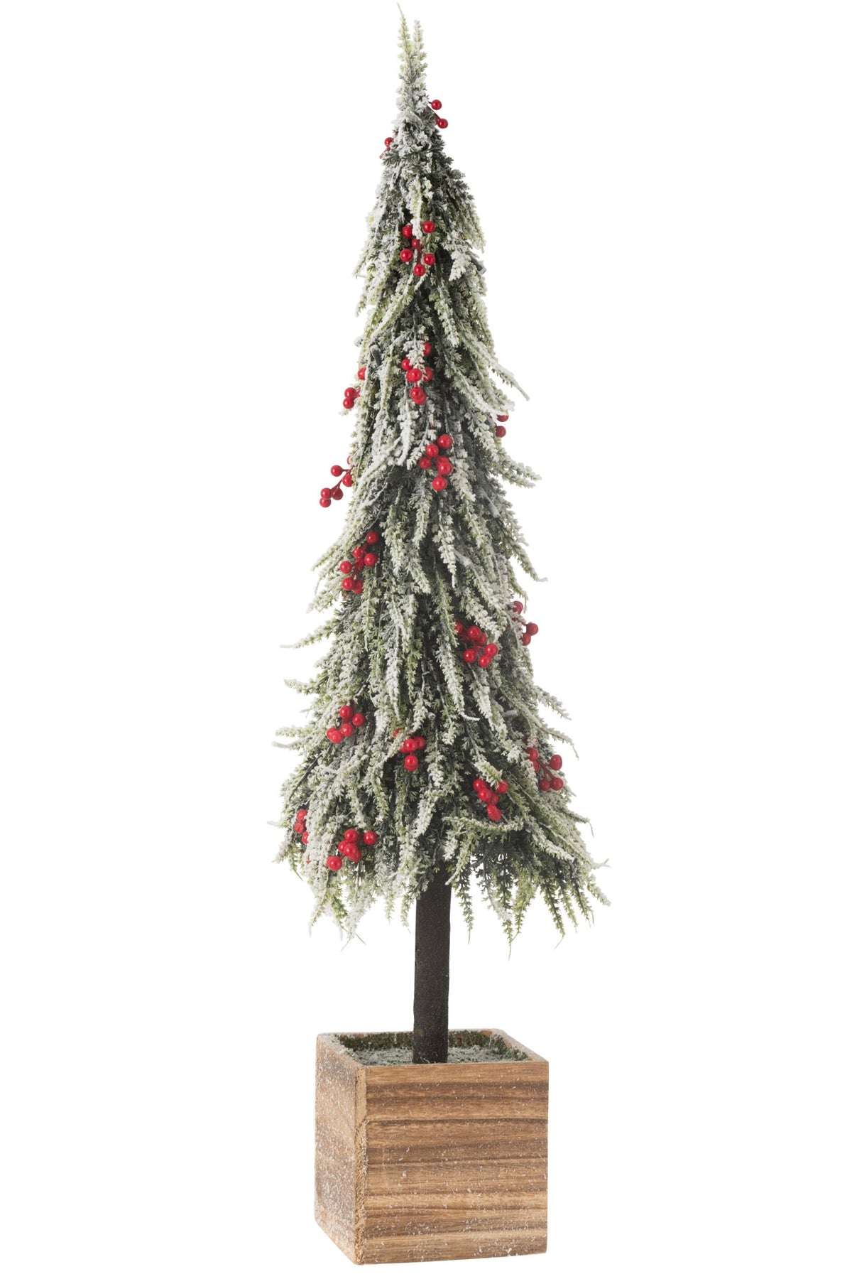 J-LINE KERSTBOOM + LED KUNSTMATIGE SNEEUW GROEN/ROOD EXTRA GROOT