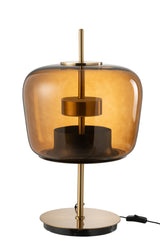 J-LINE TAFELLAMP LED GLAS BRUIN - Tuincentrum Lopik