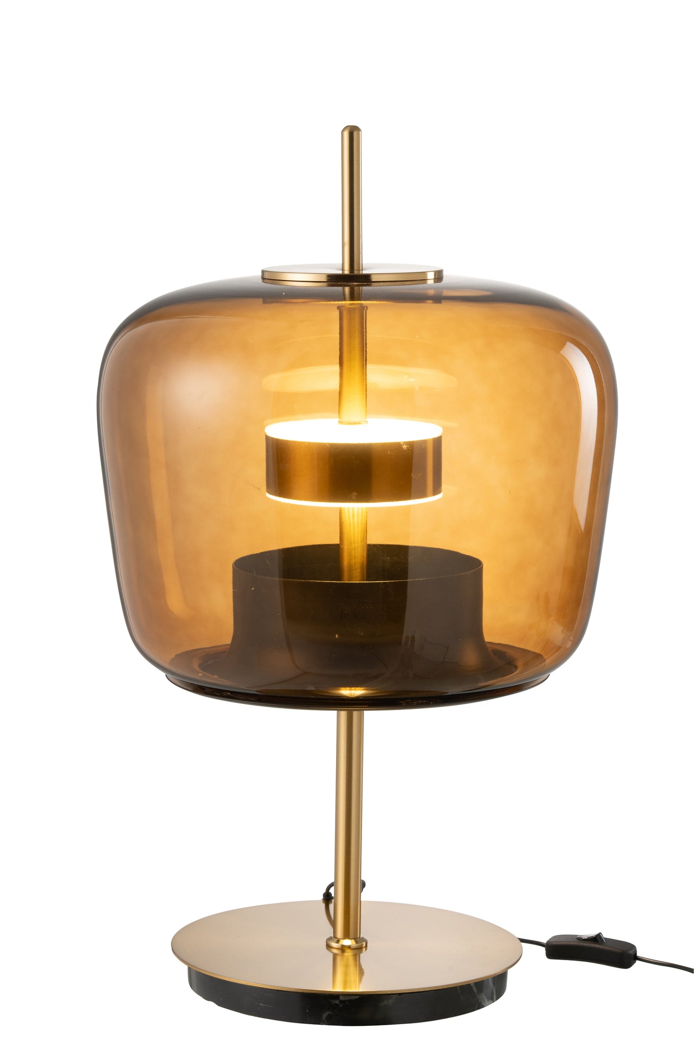 J-LINE TAFELLAMP LED GLAS BRUIN - Tuincentrum Lopik