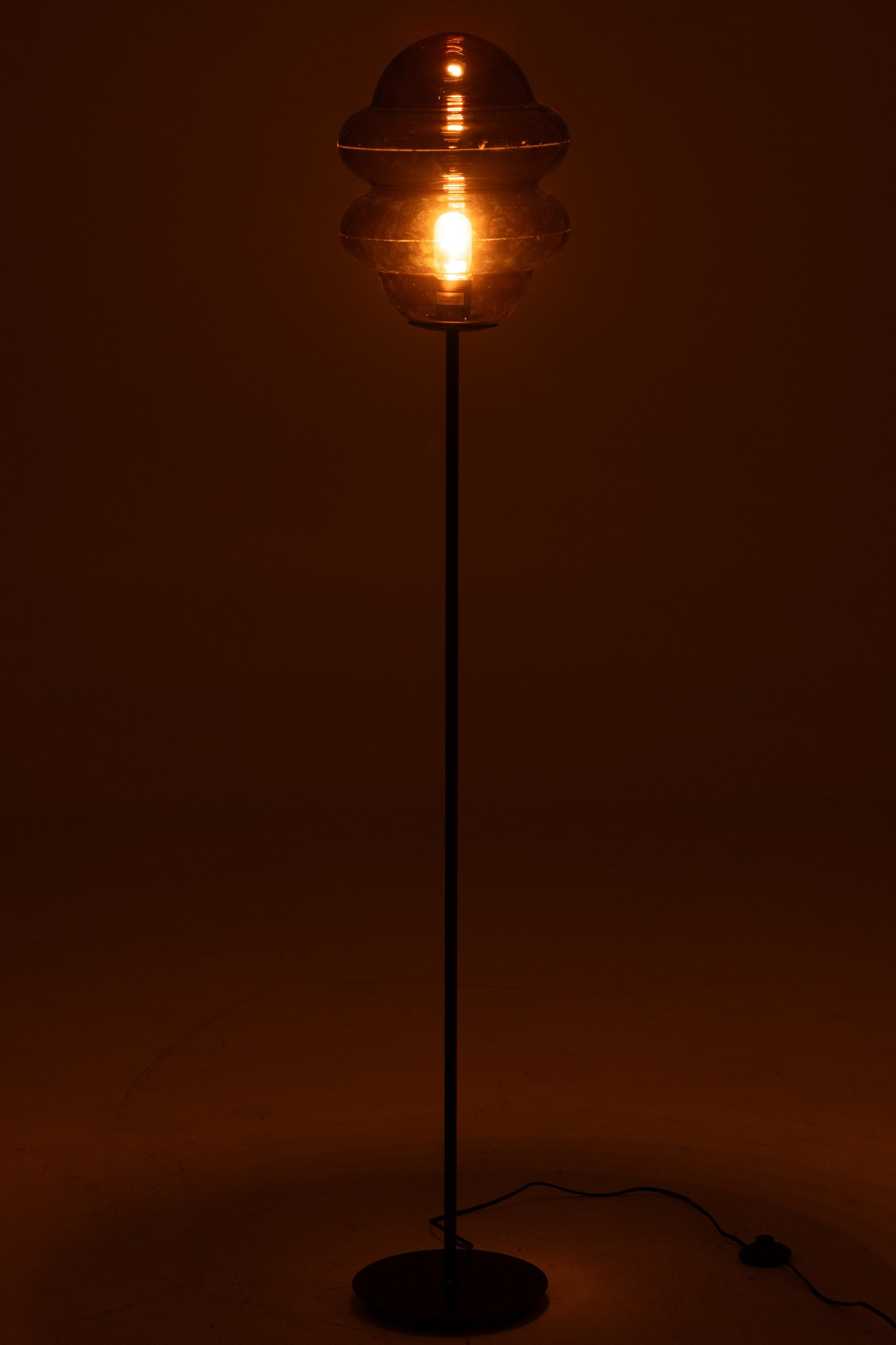 J-LINE VLOERLAMP HONEY SPOON GLAS BRUIN - Tuincentrum Lopik