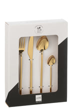 J-LINE BOX CUTLERY C 24-DELIG ROESTVRIJ STAAL GLANZEND GOUD - Tuincentrum Lopik