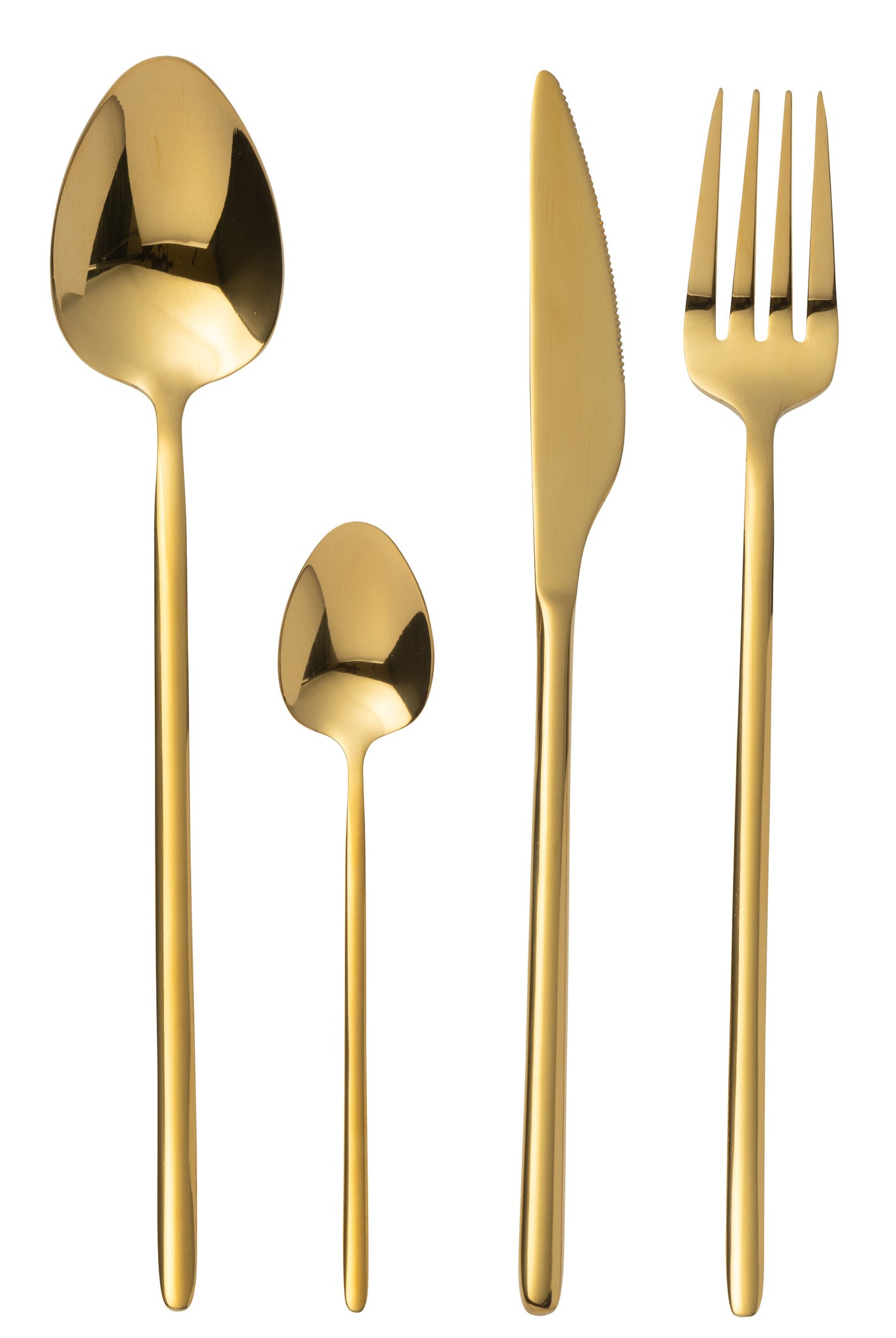 J-LINE BOX CUTLERY C 24-DELIG ROESTVRIJ STAAL GLANZEND GOUD - Tuincentrum Lopik