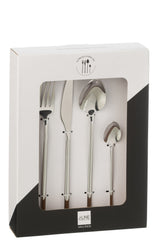 J-LINE BOX CUTLERY C 24-DELIG ROESTVRIJ STAAL GLANZEND ZILVER - Tuincentrum Lopik