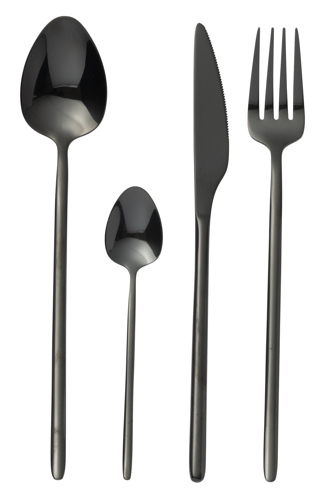 J-LINE BOX CUTLERY C 24-DELIG ROESTVRIJ STAAL GLANZEND ZWART - Tuincentrum Lopik