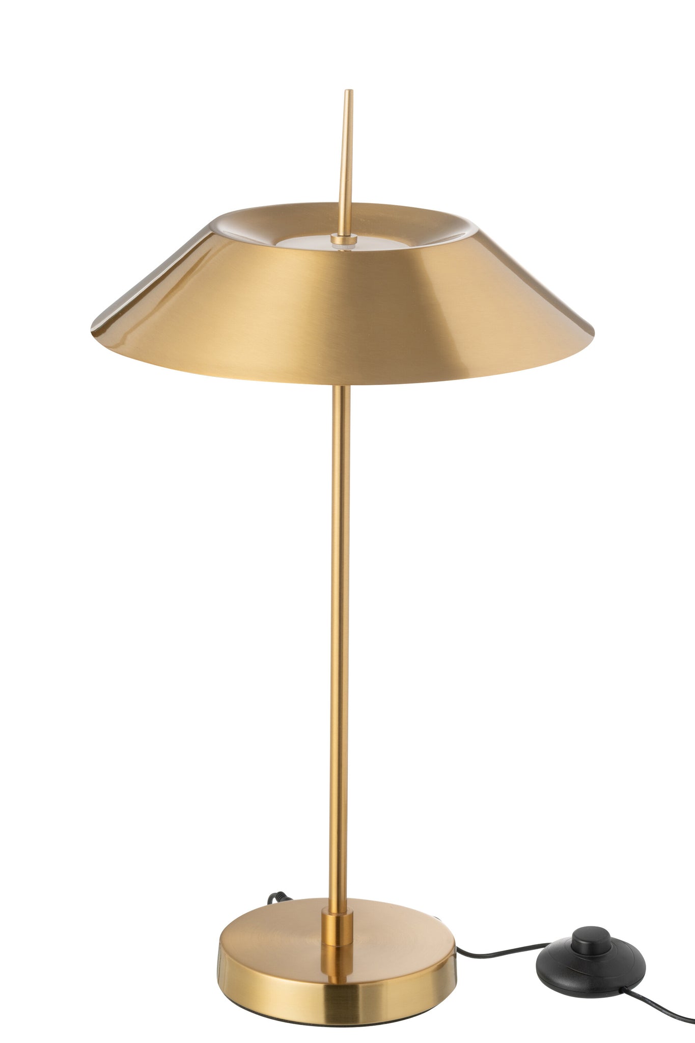 J-LINE TAFELLAMP LED IJZER GOUD 30,5X30,5X56CM 9W - Tuincentrum Lopik