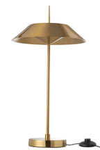 J-LINE TAFELLAMP LED IJZER GOUD 30,5X30,5X56CM 9W - Tuincentrum Lopik