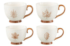 J-LINE SET 2 JUMBO MOKKEN BLAD WINDOWBOX KERAMIEK BRUIN ASSORTIMENT - Tuincentrum Lopik
