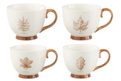 J-LINE SET 2 JUMBO MOKKEN BLAD WINDOWBOX KERAMIEK BRUIN ASSORTIMENT - Tuincentrum Lopik