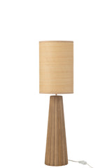 J-LINE TAFELLAMP UMBRELLA AILANTHUSHOUT NATUREL KLEIN - Tuincentrum Lopik