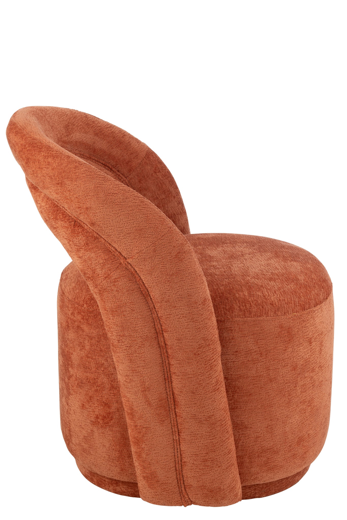 J-LINE ACCENT CHAIR TEXTILE ORANGE RUST