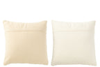 Kussen Vierkant Los/Strak Geweven Katoen Room Assortiment Van 2 - Tuincentrum Lopik