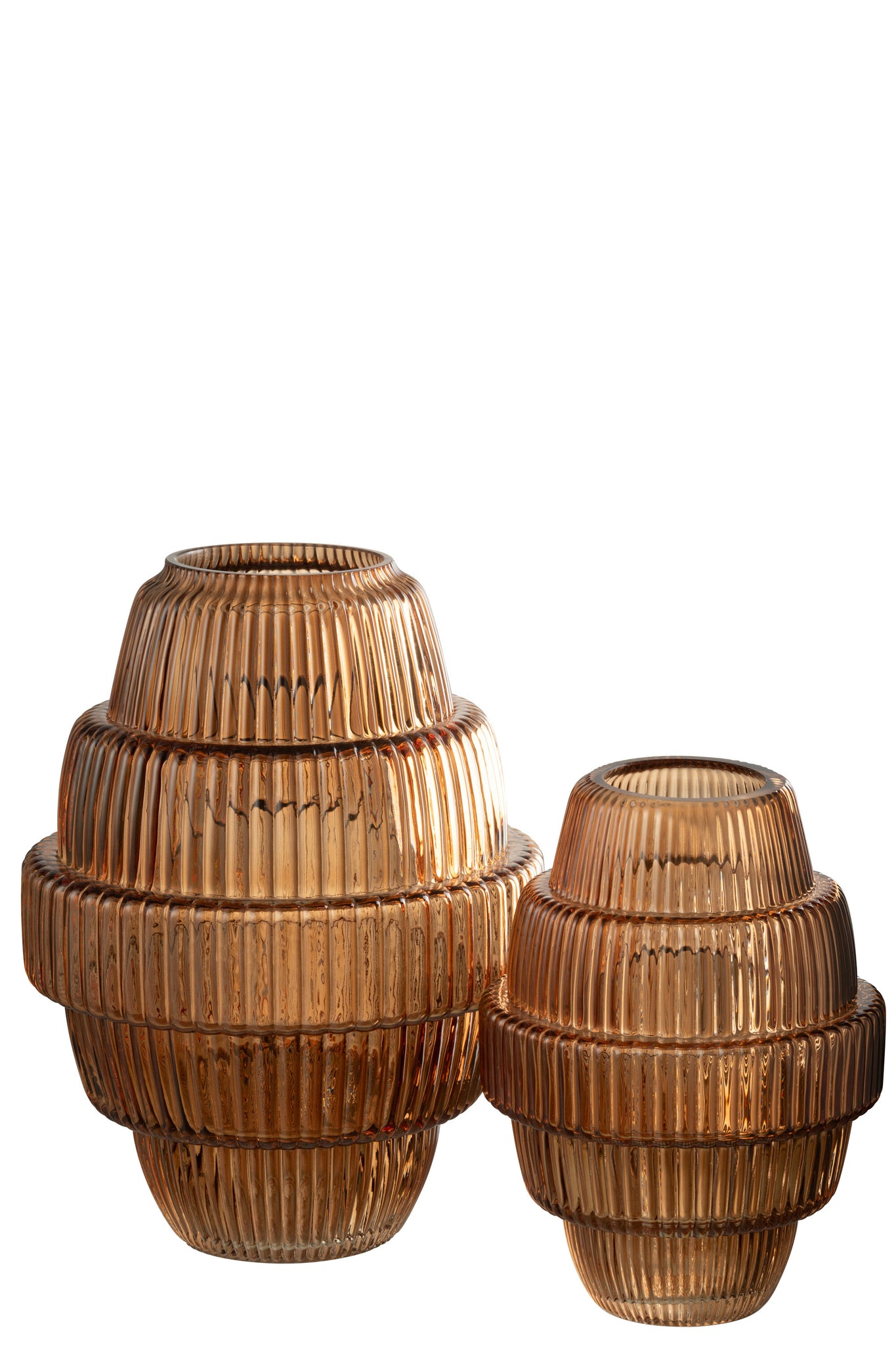 J-LINE VASE MAX GLASS BROWN LARGE - Tuincentrum Lopik