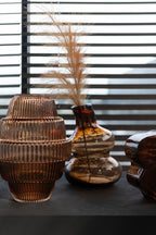 J-LINE VASE MAX GLASS BROWN LARGE - Tuincentrum Lopik