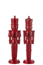Nutcracker Resin Shiny Red Medium Assortment Of 2 - Tuincentrum Lopik
