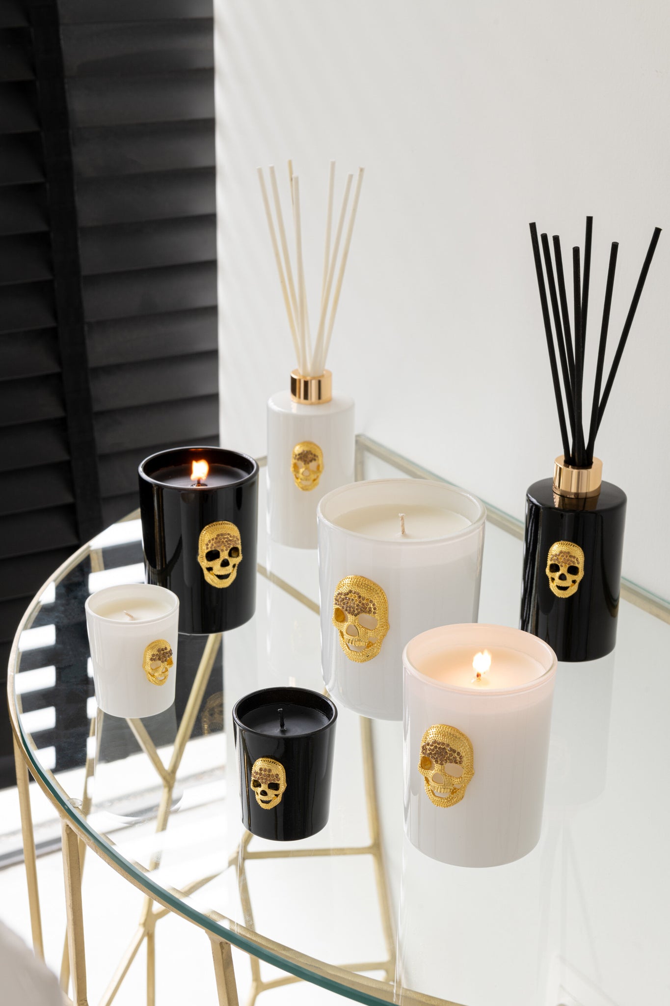 J-LINE SET 3 GEURKAARSEN SKULL NUIT NOIRE ZWART 16 UUR - Tuincentrum Lopik