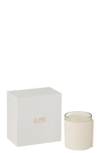 Scented Candle Leather White-40Hours - Tuincentrum Lopik