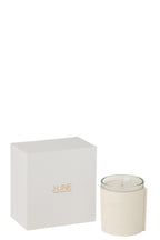 Scented Candle Leather White-40Hours - Tuincentrum Lopik