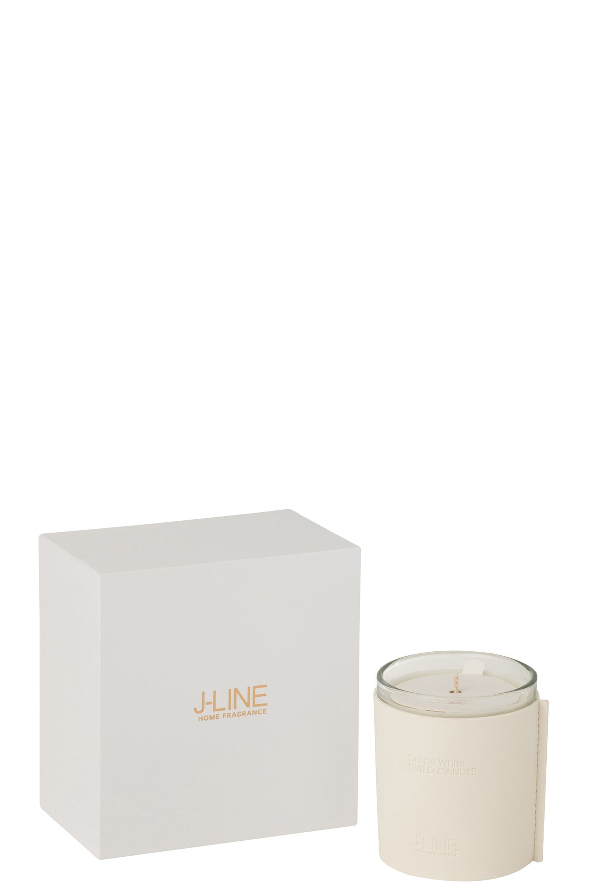 Scented Candle Leather White-40Hours - Tuincentrum Lopik
