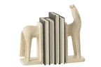 J-LINE BOEKSTEUN PAARD MODERN RESIN BEIGE – SET VAN 2 - Tuincentrum Lopik
