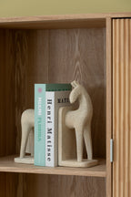 J-LINE BOEKSTEUN PAARD MODERN RESIN BEIGE – SET VAN 2 - Tuincentrum Lopik