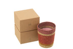 J-Line Geurkaars Basket Wax Bourgogne Medium - 55H - Tuincentrum Lopik