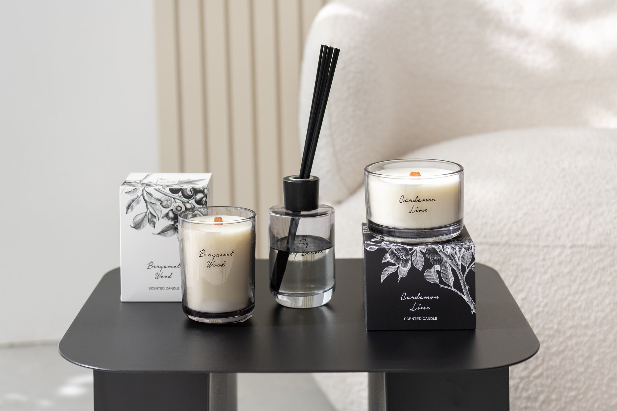 J-Line Geurkaars Bergamot Wood Sojawas Klein - 50H - Tuincentrum Lopik
