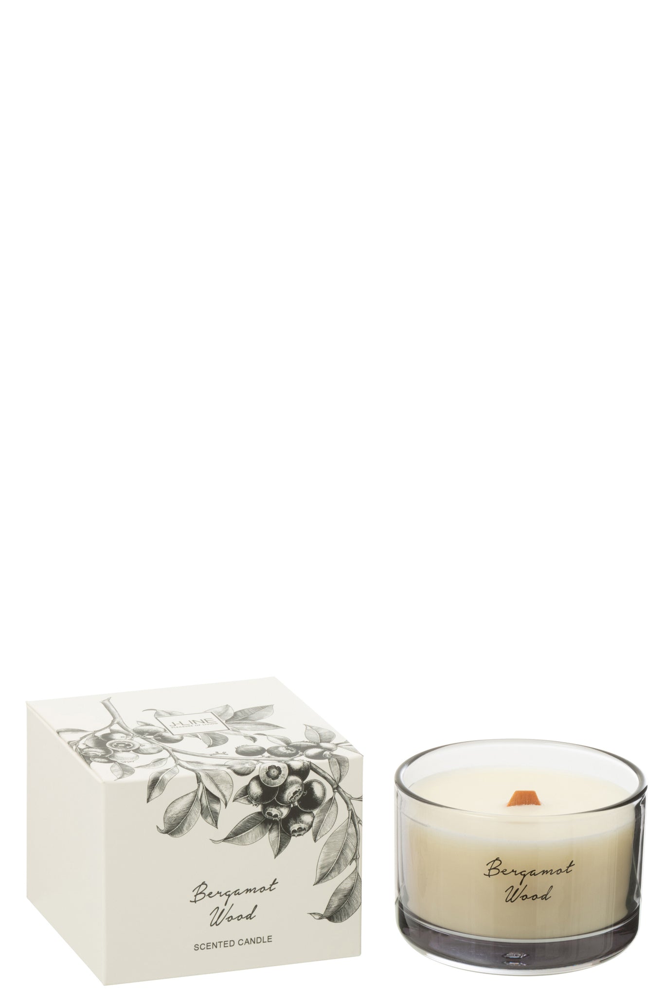 J-Line Geurkaars Bergamot Wood Sojawas Klein - 50H - Tuincentrum Lopik