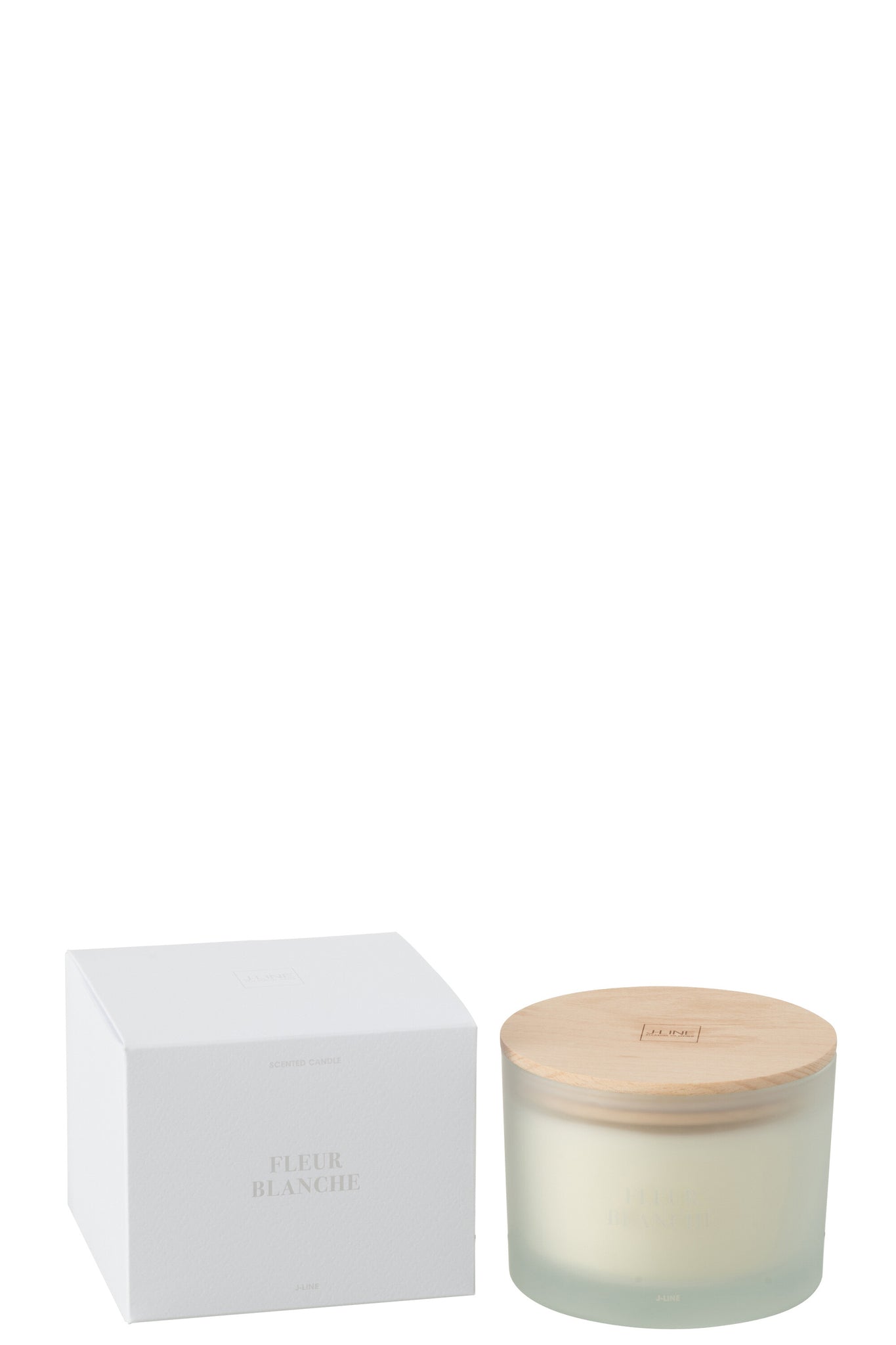 J-LINE SCENTED CANDLE ACCORDS ESSENTIELS FLEUR BLANCHE - 28 HOURS - Tuincentrum Lopik